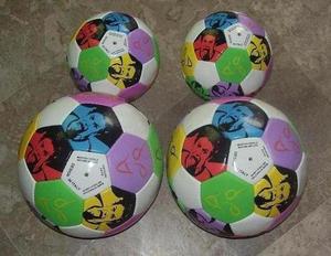 Ballon de football en cuir PU de haute qualité, taille 5, logo personnalisé, entraînement en intérieur et en extérieur, match de football, impression intégrale - Product Image 4