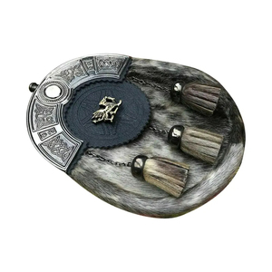 Sporran de Cuero Genuino Hecho a Medida, Sporran de Cuero Real al por Mayor, Sporran de Cuero Harp en Venta - Product Image 4