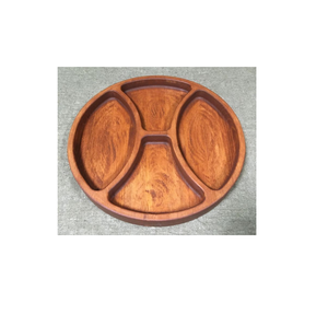 Bandeja de Servir de Madera Hecha a Mano con 6 Compartimentos, Organizador Ecológico para Aperitivos y Condimentos, Utensilios de Cocina Modernos y Personalizables, 100 Piezas - Product Image 3