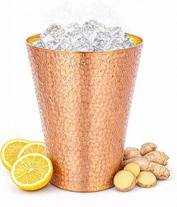 Verre à boire en cuivre finition antique, fabrication artisanale de qualité supérieure, durable, pour le stockage d'eau ayurvédique, marque privée - Product Image 5