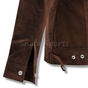 Chaqueta de Cuero para Hombre, Prenda Exterior de Alta Moda, Chaqueta de Invierno de Primera Calidad para Hombre, Estilo Elegante, Chaqueta de Cuero Duradera y Cómoda - Product Image 3
