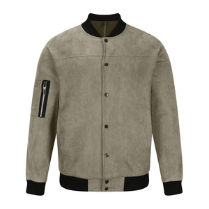 แจ็คเก็ตเบสบอลสไตล์วาร์ซิตี้คุณภาพสูงสำหรับผู้ชาย เนื้อผ้านุ่มและระบายอากาศได้ดี - Product Image 1