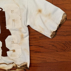 T-shirt court ample pour homme, brodé avec appliques personnalisées faites à la main sur les poignets et le bas, style OEM - Product Image 5