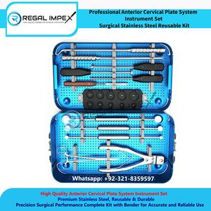 Oferta Especial: Kit Básico de Instrumentos Ortopédicos para Cirugía de Fragmentos Grandes y Placas de Trauma, Herramientas Quirúrgicas con Caja de Esterilización - Product Image 6