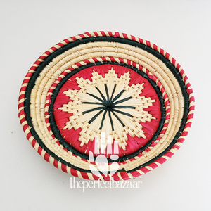 Assiette ovale en herbe de moonj naturelle pour la cuisine, avec design de panier ouvert, écologique, durable, taille mini, multi-usages - Product Image 4