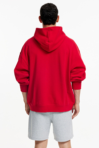 Sudadera con Capucha Extra Grande para Hombre, Informal, de Algodón Premium, Felpa, Sólida, para Invierno, Corte Holgado, Ecológica, Manga Larga, con Bolsillo Canguro - Product Image 4
