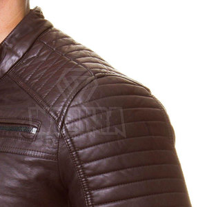 Modern Casual Winter <b>Jacket</b> Designed with Premium <b>Leather</b> <b>Jacket</b> Construction Soft Interior and <b>Long</b> Lasting - Product Image 4
