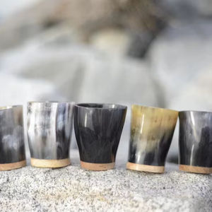 Cuerno Vikingo para Beber, el Más Vendido, para Brandy, Color Natural, Tapa Personalizable, Tamaño Personalizado Disponible, Diseño Único, DBY PERFECT ENTERPRISES - Product Image 1