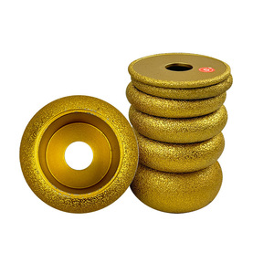 Meule diamantée brasée à bord romain pour le rainurage et le meulage des bords des carreaux de céramique, <span class=keywords><strong>du</strong></span> marbre et <span class=keywords><strong>du</strong></span> quartz - Product Image 1