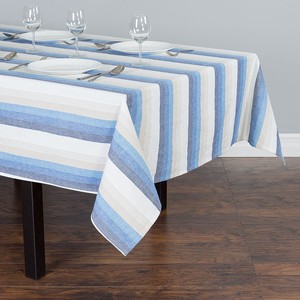 Classic Printed Snowflake <b>Tablecloth</b> Linen Cotton Woven Washable Home Use - Product Image 5