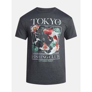 Tokyo <b>Fishing</b> Club Men's Cotton Short Sleeve <b>T</b>-<b>Shirt</b> Regular Fit Casual Printed O-Neck Jersey Knitted Front Logo Pattern - Product Image 4
