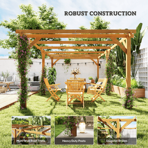 Gazebo Bioclimatico Moderno Eclettico per Patio, Giardino, Cortile, con Rivestimento Antipioggia per Barbecue, Minimo 1 Set - Product Image 5