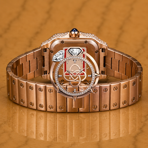Montre de luxe pour homme en moissanite et diamants, entièrement pavée, avec pierres VVS, bracelet montre - Product Image 4