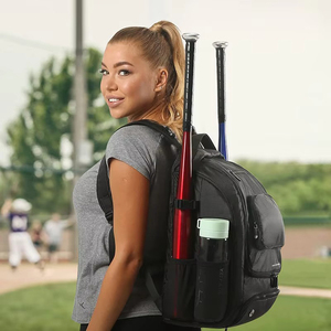Bolsa de equipo de béisbol profesional para jugadores jóvenes y adultos, mochila acolchada duradera con soportes para bates y compartimento para zapatos - Product Image 5
