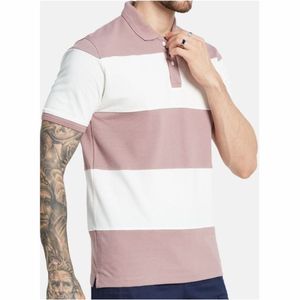 Camiseta de Golf de Manga Corta para Hombre de Alta Calidad, Tejida, con Logotipo Personalizado, Impresión por Transferencia de Calor, Antiarrugas y de Secado Rápido - Product Image 4
