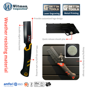 Hacha NATA de acero aleado de 110 mm, afilada, de doble filo, con mango de espiga completa, para carpintería, trabajo en madera, camping, bushcraft, herramienta de campo - Product Image 4