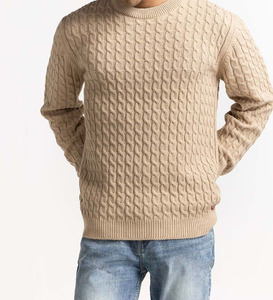 Cardigan en laine unisexe personnalisable de qualité supérieure, pull tricoté pour homme, pull à manches longues, tricot d'hiver - Product Image 2