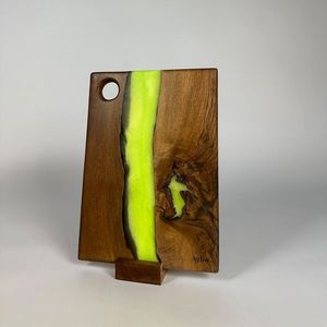 เขียงทำจากเรซิ่นเนื้อแข็งอเนกประสงค์กระดานครัวทำจากไม้อีพ็อกซี่ขัดเงาเรียบหรูหราใช้ตัดเป็นเรซินสำหรับรับประทานอาหาร - Product Image 1