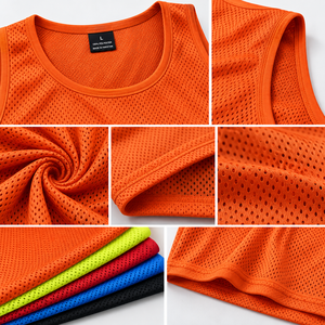 Custom Training Pinnies Lightweight Breathable Mesh <b>Sports</b> <b>Bibs</b> Quick Dry Soccer Football Practice Vests for Teams Clubs - Product Image 3
