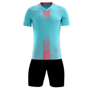 Conjuntos de Camisetas de Fútbol Sublimadas de Secado Rápido y Alta Calidad, Camisetas de Manga Corta para Equipos Profesionales, Dos Uniformes de Fútbol - Product Image 1