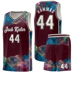 Nouvelle tenue de basket-ball personnalisée tendance pour adultes, 100% polyester, grande taille, haute qualité, séchage rapide, impression par sublimation - Product Image 2