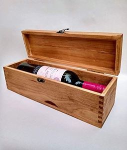 Soporte de madera extra duradero para botellas, estante de almacenamiento de botellas de vino para mesa de comedor, organizador de madera maciza para encimera de cocina - Product Image 3