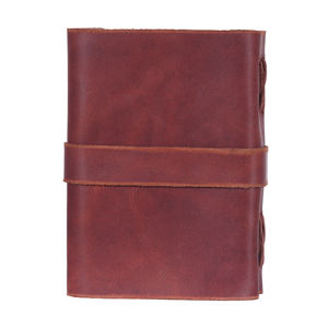 Carnet de voyage vintage en cuir véritable fait main, rechargeable, pour l'équitation, avec taille et couleur personnalisées - Product Image 3