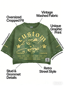 T-shirt graphique personnalisé pour homme, en coton biologique 100% écologique, coupe lourde, effet vieilli, délavé à l'acide, séchage rapide - Product Image 3