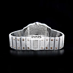 Reloj de Lujo con Diamantes de Moissanita Premium, Totalmente Cubierto de Piedras de Moissanita VVS, Disponible para la Venta - Product Image 3