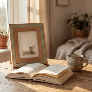 <b>Wood</b> Photo <b>Frame</b> Rectangle Vertical Minimalist Tabletop Decor Wooden <b>Picture</b> <b>Frame</b> Natural Finish Rustic Style - Product Image 5