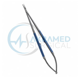 Porte-aiguilles microscopiques Scanlan Legacy Jacobson 21 cm en titane, instrument chirurgical pour microchirurgie cardiovasculaire, certifié CE - Product Image 1