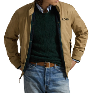 Premium 100% Cotton Standard Thickness Waterproof Windproof Breathable Lightweight Front Bedford Twill <b>Jacket</b> Men's Heritage OEM - Product Image 3