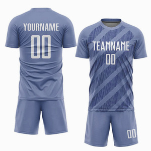 Conjunto de Uniforme de Fútbol Personalizado en Morado, Sublimado, Transpirable, de Poliéster, Unisex, para Entrenamiento de Equipos Adultos - Product Image 5