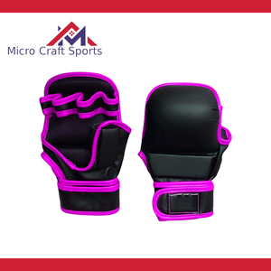 Professional MMA & Boxing <b>Gloves</b> PU Leather Custom Logo Closure <b>Training</b> <b>Gloves</b> Non-Slip Adjustable Wrist Strap Made in Pakistan - Product Image 4