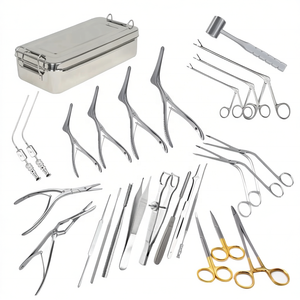 26 Piece Nasal Septum Surgical Instrument Set Manual Steel Endoscopic <b>Nose</b> Specimen Forceps Scissors Kit - Product Image 1
