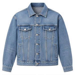 Men's Classic Denim <b>Jacket</b> <b>Light</b> Blue Turn-down Collar Casual Button Front Regular Fit <b>Waterproof</b> Windproof Streetwear Winter - Product Image 1