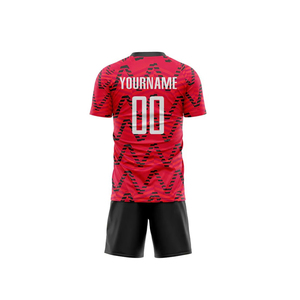 Uniformes de Fútbol Personalizados al por Mayor, Camiseta y Pantalones Cortos de Fútbol, 100% Poliéster Transpirable, Proveedor de Uniformes Deportivos con Logotipo, Pakistán, Nuevo - Product Image 5