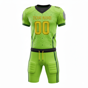 Conjunto de Uniforme de Fútbol Americano Personalizado para Hombre, Impresión por Transferencia de Calor, Transpirable, 100% Poliéster, Pantalones de Jersey, Antibacteriano, Anti-UV - Product Image 2