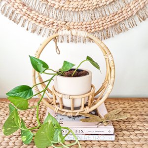 Rattan <b>Hanging</b> <b>Basket</b> Natural <b>Hanging</b> Flower Planter <b>Baskets</b> - Product Image 3