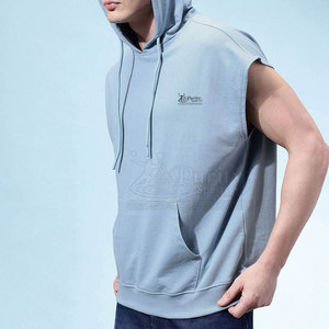 <b>Classic</b> Style Clothing Sleeveless Hoodies Breathable Material Sleeveless Hoodies Regular Fit Sleeveless Hoodies - Product Image 2