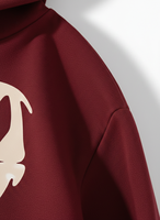Sweat à capuche oversize pour homme, couleur unie, épaules tombantes, personnalisable, vente en gros OEM