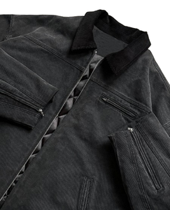 Veste de travail en toile respirante coupe-vent avec broderie frontale, durable et résistante, idéale pour l'extérieur en hiver – Meilleure vente - Product Image 4