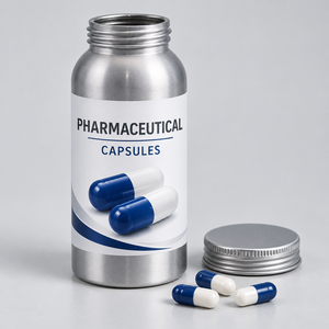 Emballage écologique, flacons à vis en aluminium pur à 99,7 % avec fermeture ROPP pour comprimés et capsules pharmaceutiques - Product Image 5