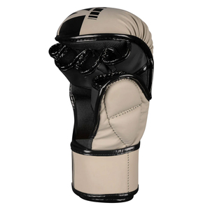 Premium Leather MMA Training Gloves with Half Finger for Closure for Sparring Grappling Fitness and Martial Arts Use - Product Image 2