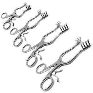 เครื่องมือคุณภาพสูงระดับพรีเมียม Weitlaner Retractor ขนาด 4.5 นิ้ว แบบ 4 ชิ้น ชุดเครื่องมือผ่าตัดสัตว์ แบบยึดติดด้วยตัวเอง - Product Image 2