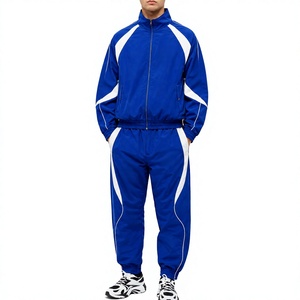 Ensemble survêtement homme personnalisé en nylon coupe-vent, imprimé par sublimation, veste et short 100 % nylon, vente en gros directe usine - Product Image 1