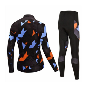 Breathable Windproof <b>Cycling</b> Set Jersey Uniforms 100% Polyester Unisex Low Price Customized OEM Service Wholesale Men's Set - Product Image 4