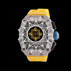 Montre en acier inoxydable de qualité supérieure avec diamant moissanite et quartz, pour femme, design fin, cristal saphir antique, étanche - Product Image 1