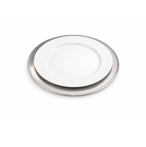 Assiette de Présentation Ronde en Acier Inoxydable Effet Martelé Poli Écologique pour Tables Élégantes et Mariages – Meilleures Ventes - Product Image 3