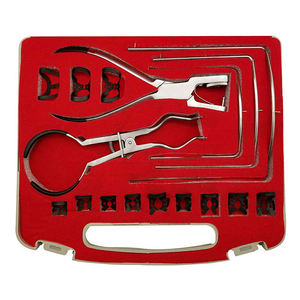 Caja de Esterilización para Fresas Dentales con Tapa |   Estuche manual de acero inoxidable para autoclave para fresas de alta velocidad y limas endodónticas - Product Image 1
